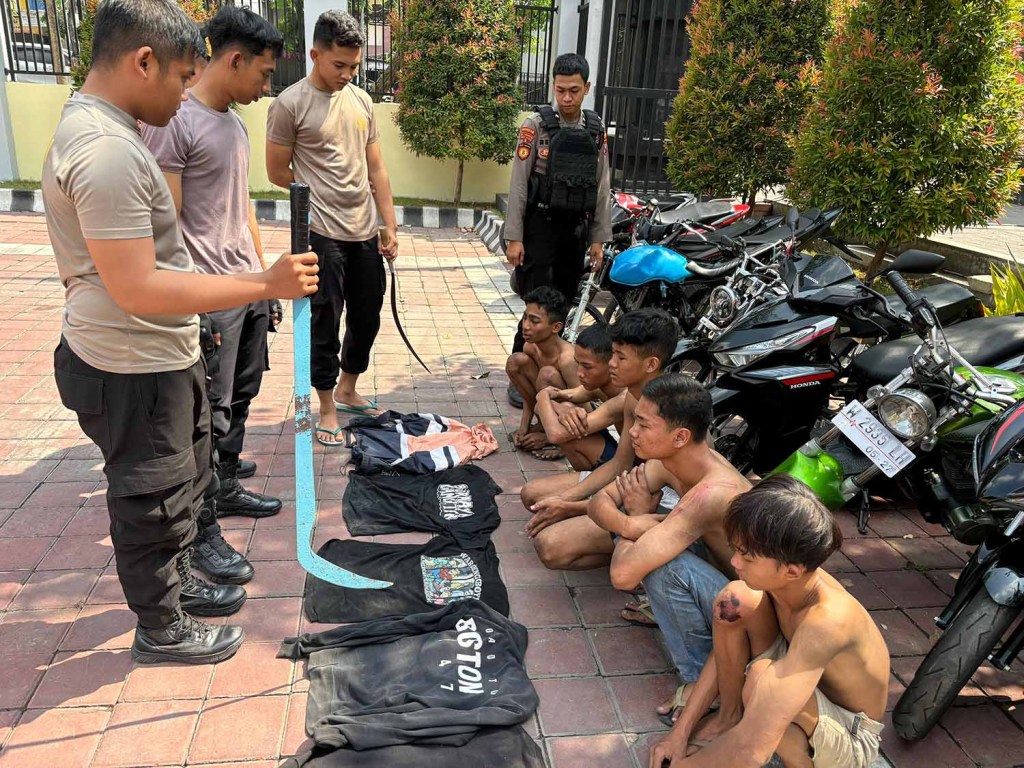 Polres Gresik Amankan Pemuda Hendak Balapan Liar, Membawa Sajam