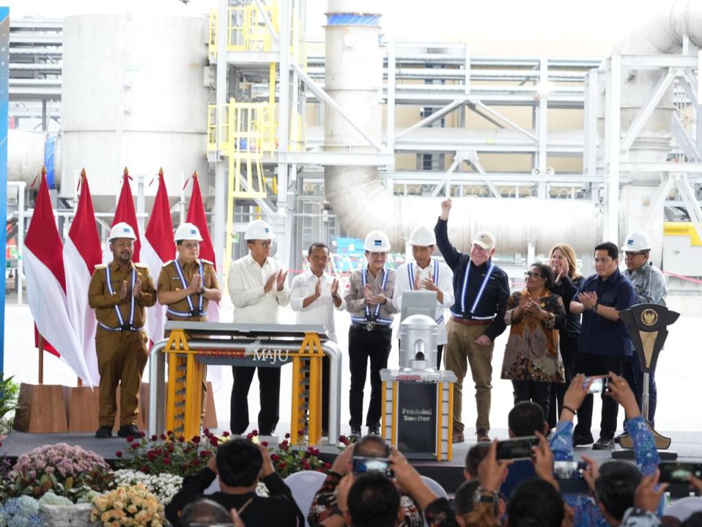 Presiden Joko Widodo Resmikan Produksi Smelter PT Freeport Indonesia di&nbsp;Gresik